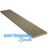 SILVADEC Terrassendiele Elegance struktur Hellgrau, 23x138x6000mm