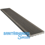 SILVADEC Terrassendiele Elegance gerillt Anthrazit, 23x138x6000mm