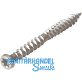 Edelstahlschrauben hellgrau, 5x50mm