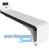 Verbinder Soft 40 mit Dichtteil Alu wei� lackiert gerader Sto� 340 mm