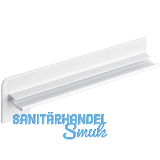 Seitenabschl�sse FB 25 Sichtbeton Alu wei� lackiert 380 mm