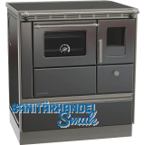 LOHBERGER Festbrennstoffherd Rega 75 Edelstahl