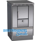 LOHBERGER Festbrennstoffherd Rega 50, Edelstahl