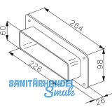 FABER Flachkanal Anschlussst�ck 226 x 60 mm