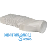 OPTIMAIRO �bergangsst�ck flexibel 222 x 89/NW 150 Kunststoff wei�