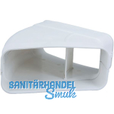 OPTIMAIRO Flachkanalbogen 45� waagerecht 222 x 89 Kunststoff wei�