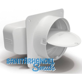 OPTIMAIRO Maueranschluss-Stutzen 222 x 89 Kunststoff wei�