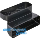 PLASMAMADE 90� Adapter Kunststoff schwarz