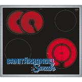 SIEMENS Kochfeld EF645BNN1E Glaskeramik Strahlungsheizung zu Herd