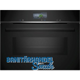 SIEMENS Kompakt-Backofen mit Mikrowelle CM776GKB1 Schwarz -