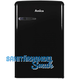AMICA Retro Stand-K�hlschrank KS 15614 S mit Gefrierfach Schwarz