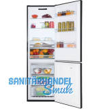 AMICA Stand-K�hl-Gefrierkombination KGCN 388 144 S Edelstahl-Effekt schwarz