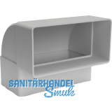 OPTIMAIRO Flachkanalbogen 90� senkrecht 111 x 54 Kunststoff wei�