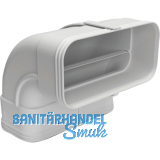 OPTIMAIRO Flachkanalbogen 90� senkrecht 175 x 80 Kunststoff wei�