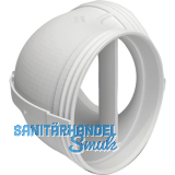 OPTIMAIRO Rundrohrbogen 90� NW 125 Kunststoff wei�