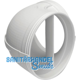 OPTIMAIRO Rundrohrbogen 90� NW 150 Kunststoff wei�