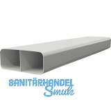 OPTIMAIRO Flachkanal mit Steg 222 x 89 1000 mm Kunststoff wei�