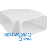 Flachkanal Kurve horizontal 90� Kunststoff, System 150