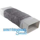 Flachkanal Adapter flexibel Kunststoff, System 100