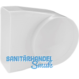 Flachkanal-/Rundrohr Umlenkst�ck 90� Kunststoff, System 125