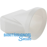 Flachkanal/Rundrohr �bergangsst�ck Kunststoff, System 125