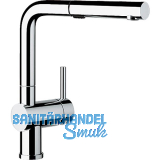 BLANCO K�chenarmatur Linus-S Vario mit Brausefunktion 518406 druckfest Chrom