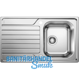 BLANCO Einbausp�le Dinas 45 S Edelstahl mit Drehknopfgarnitur reversibel