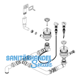 BLANCO Ab- und �berlaufgarnitur 2 x 3,5" 217492