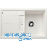 BLANCO Einbausp�le Metra 45 S mit Drehknopfgarnitur Wei�, reversibel