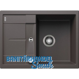 BLANCO Einbausp�le Metra 45 S Compact Felsgrau mit Drehknopfgarnitur, reversibel