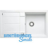 BLANCO Einbausp�le Metra 5 S Wei� mit Drehknopfgarnitur, reversibel