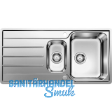 BLANCO 2D-Sp�le Lemis 6 S-IF Edelstahl reversibel