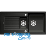 BLANCO Einbausp�le Zia 6 S Anthrazit mit Drehknopfgarnitur, reversibel