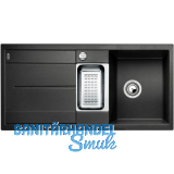 BLANCO Einbausp�le Metra 6 S Anthrazit mit Drehknopfgarnitur, reversibel