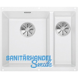 BLANCO Unterbau-Sp�le Subline 340/160-U Restebecken rechts, Wei�
