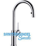 BLANCO K�chenarmatur Carena-S mit Schlauchauszug 520767 druckfest Chrom