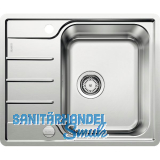 BLANCO 2D-Sp�le Lemis 45 S-IF Mini Edelstahl mit Drehknopfgarnitur reversibel