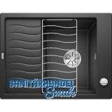 BLANCO Einbausp�le Elon 45 S mit Drehknopfgarnitur Anthrazit, reversibel