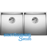 BLANCO 2D-Sp�le Claron 400/400-IF Edelstahl Seidenglanz