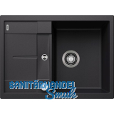 BLANCO Einbausp�le Metra 45 S Compact mit Drehknopfgarnitur Schwarz, reversibel