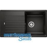 BLANCO Einbausp�le Zia 5 S mit Drehknopfgarnitur Schwarz, reversibel