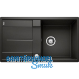 BLANCO fl�chenb�ndige Sp�le Metra 5 S-F Schwarz, reversibel