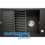 BLANCO Einbausp�le Elon XL 6 S mit InFino und Ablauffernb. Schwarz, reversibel