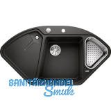 BLANCO fl�chenb�ndige Ecksp�le Delta II-F Schwarz