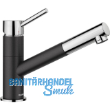 BLANCO K�chenarmatur Kano-S 526174 druckfest Schwarz/Chrom