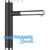 BLANCO K�chenarmatur Linee-S 526171 druckfest Schwarz/Chrom