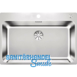 BLANCO 2D-Sp�le Solis 700-IF/A mit Armaturenbank Edelstahl