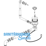 BLANCO Ab- und �berlaufgarnitur 1 x 3,5" 224821