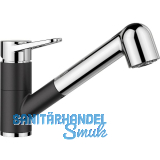 BLANCO K�chenarmatur Blancowega-S II 526428 druckfest, Silgranitschwarz/Chrom