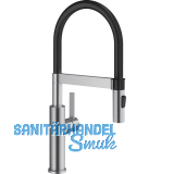 BLANCO K�chenarmatur Sonea-S Flexo 526616 druckfest Edelstahl geb�rstet